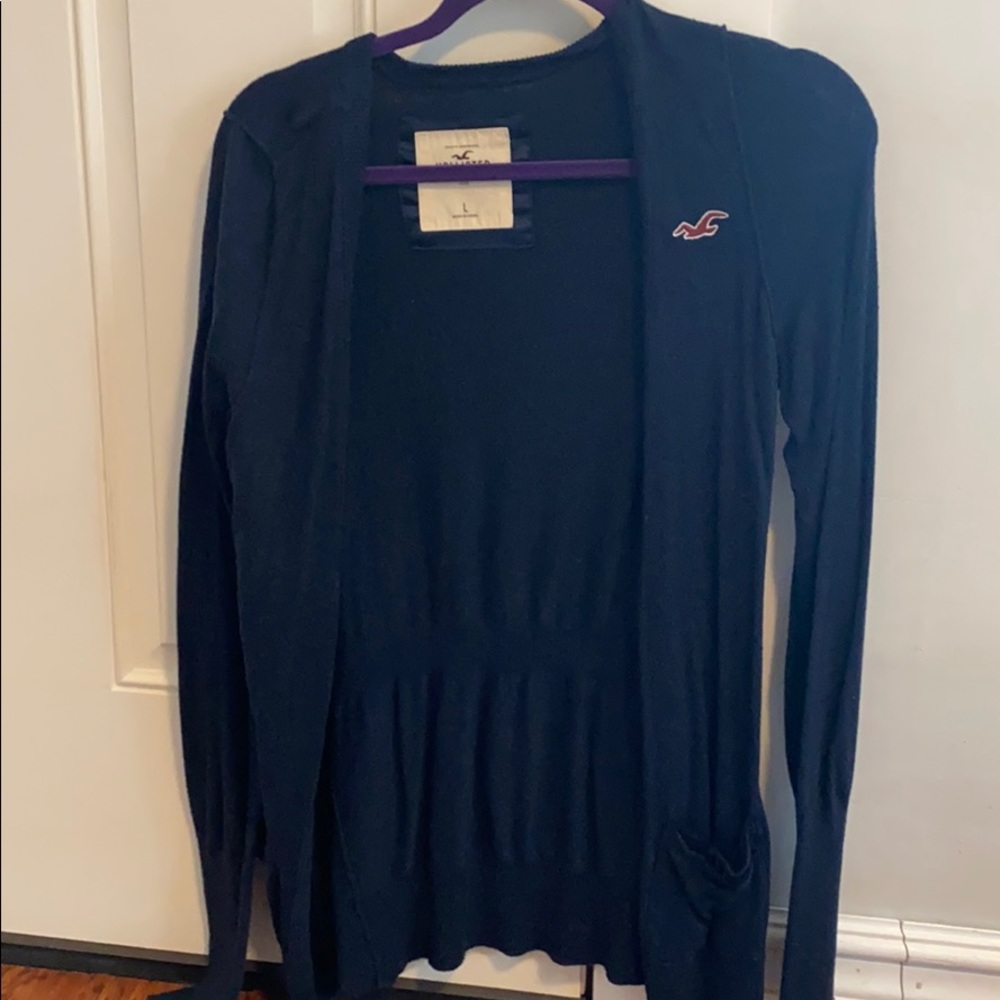 Navy Blue Hollister Cardigan